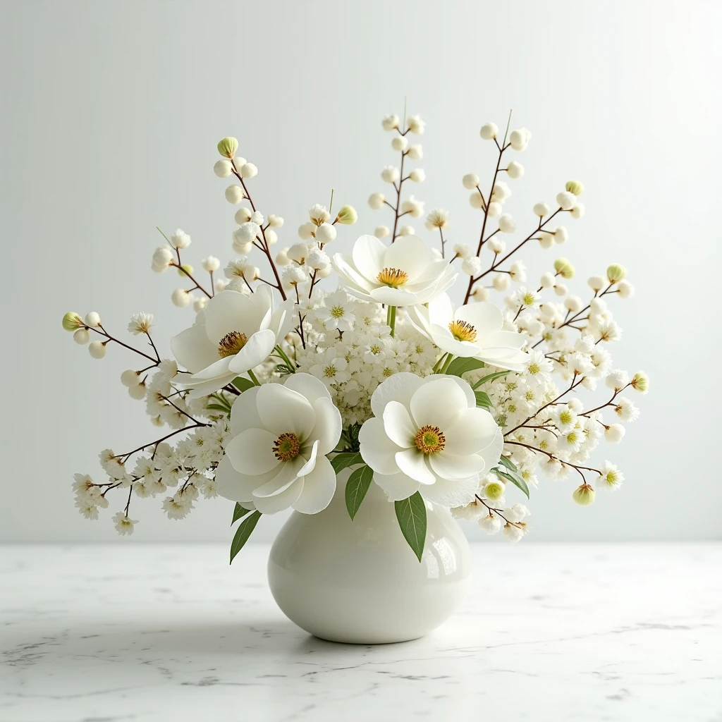 Winter Serenity minimalist floral collection